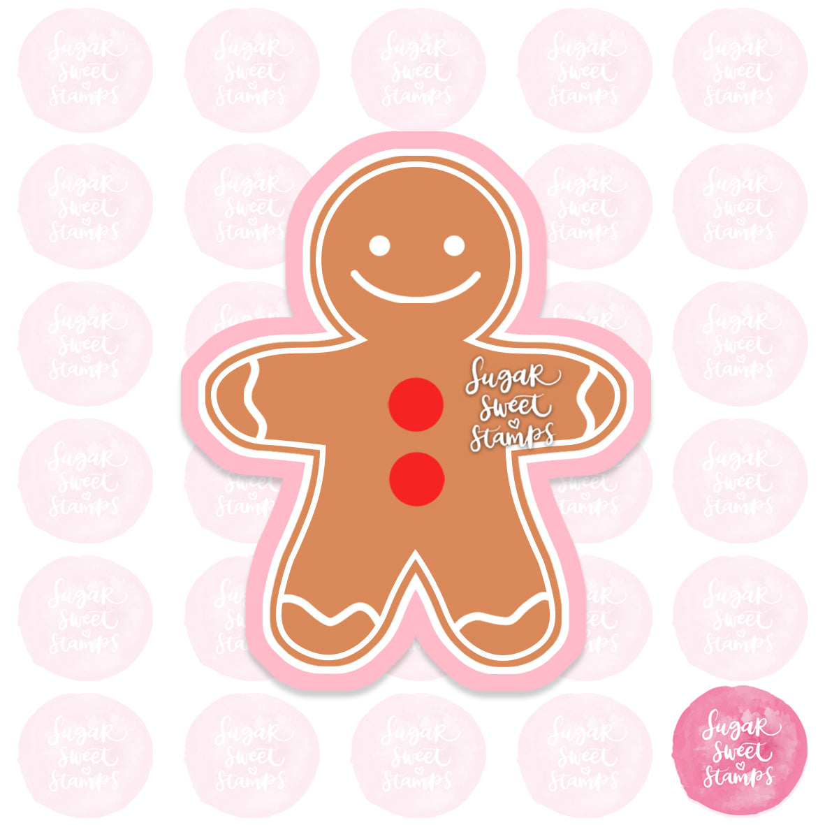 Sugar Sweet Stamps Christmas Classic Gingerbread Man Cookie Cutter