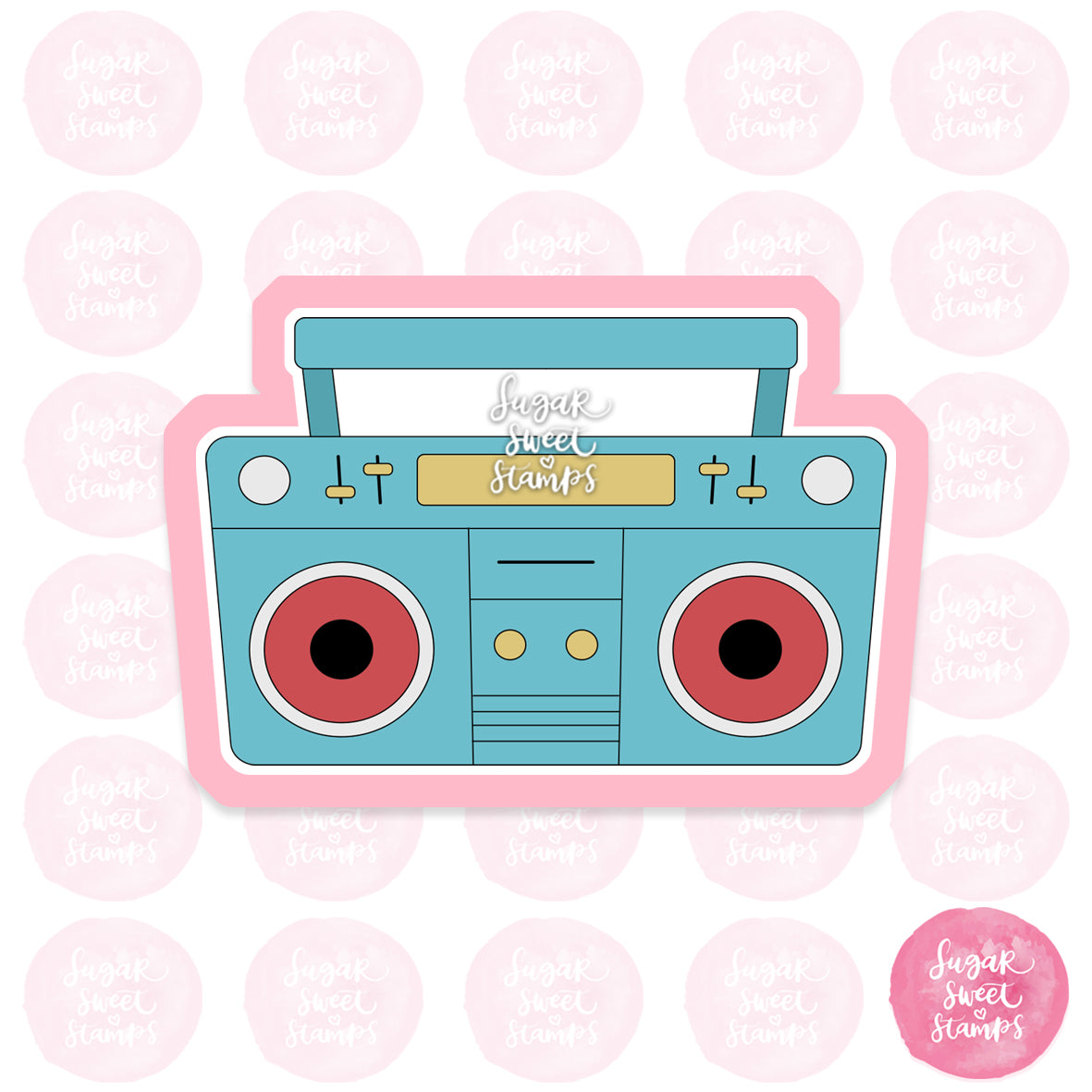 Boombox Cookie Cutter Sugar Sweet Stamps