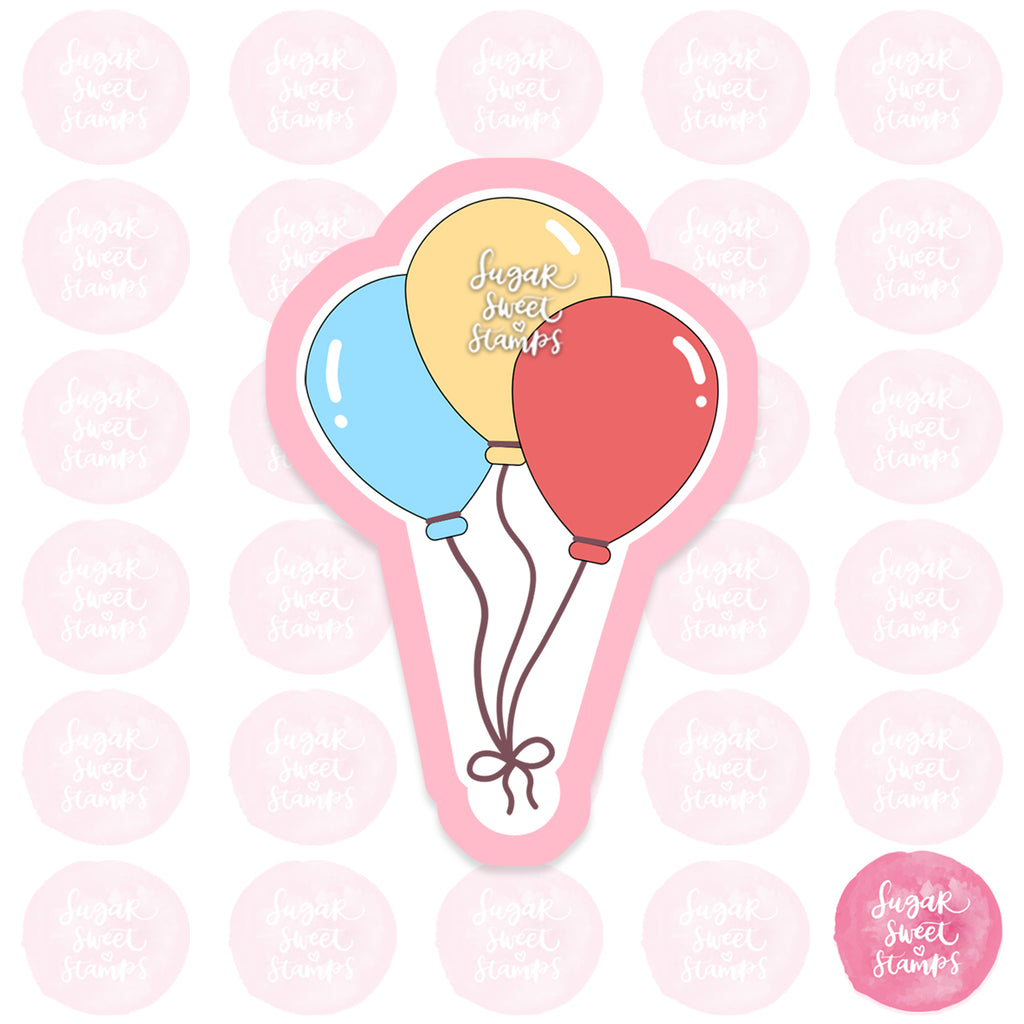 birthday party ballons custom cookie cutters