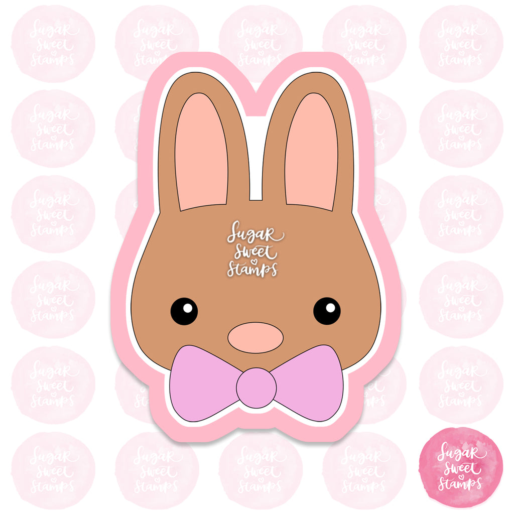 cute brown rabbit bunny easter animal custom cookie cutters