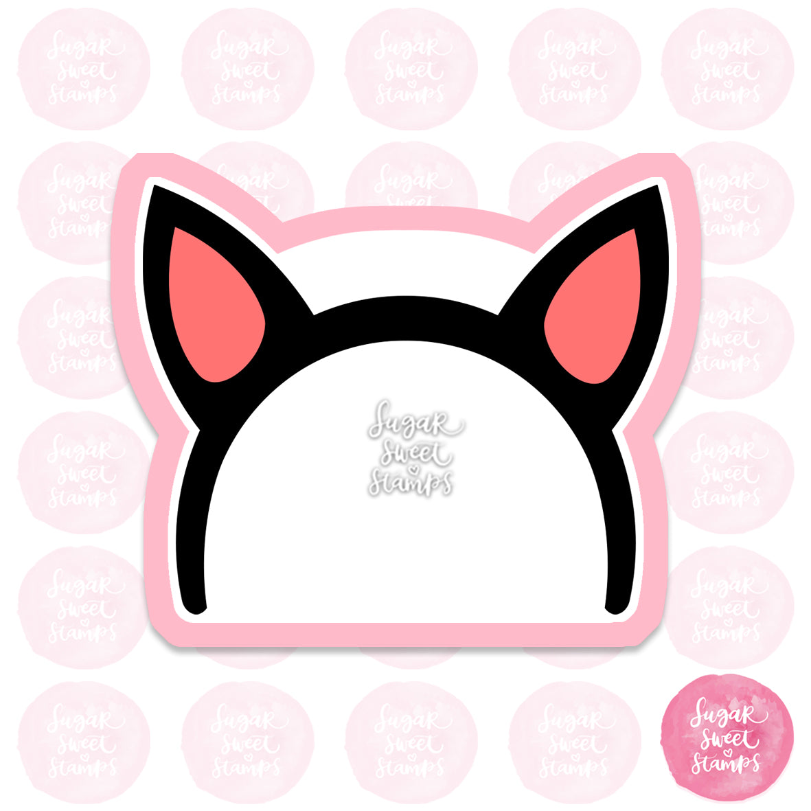 animal cat ears custom cookie cutters