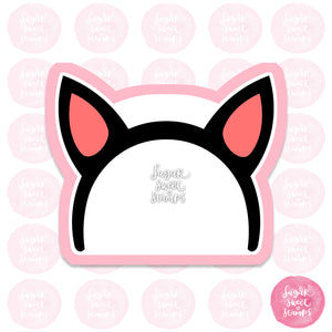 animal cat ears custom cookie cutters