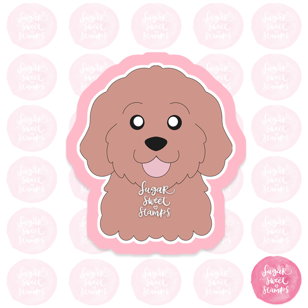 cavoodle poodle animal dog pet cookie cutter
