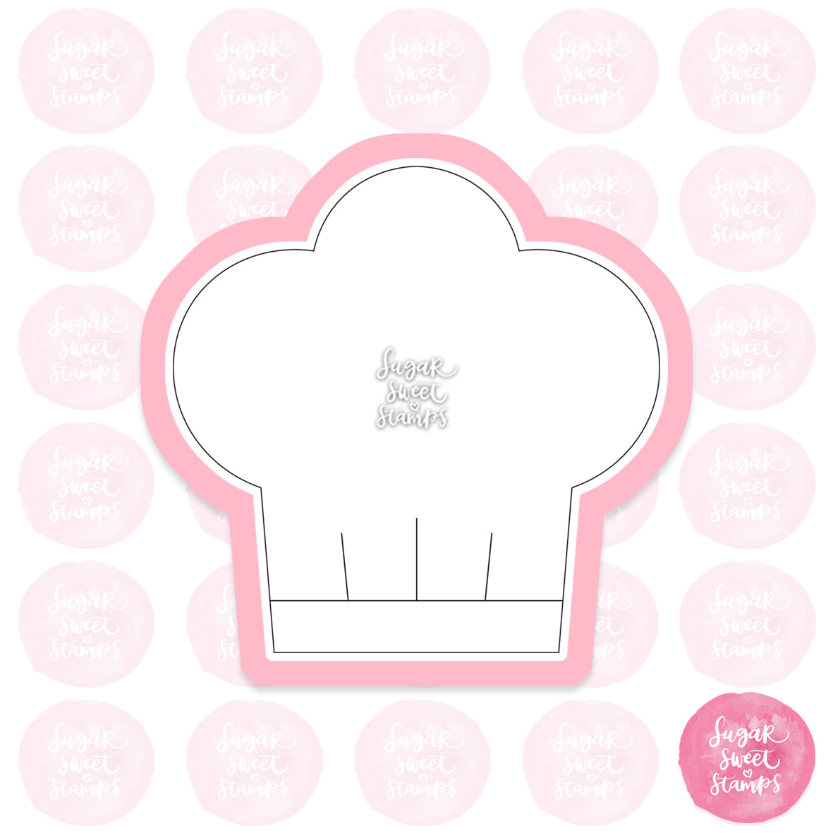 chef's hat cooking custom cookie cutter