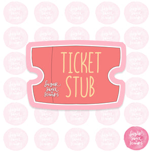 cute chubby ticket movie train stub custom 3d printed cookie cutters