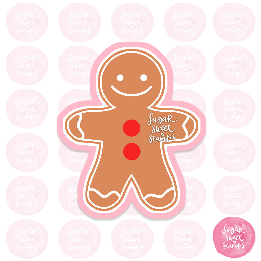 classic christmas gingerbread man custom cookie cutters