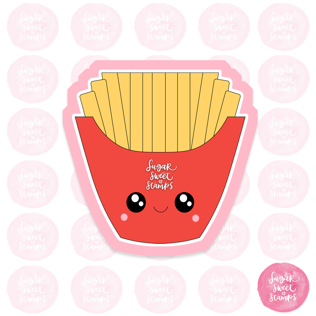 cute fast food french fries custom cookie cutters