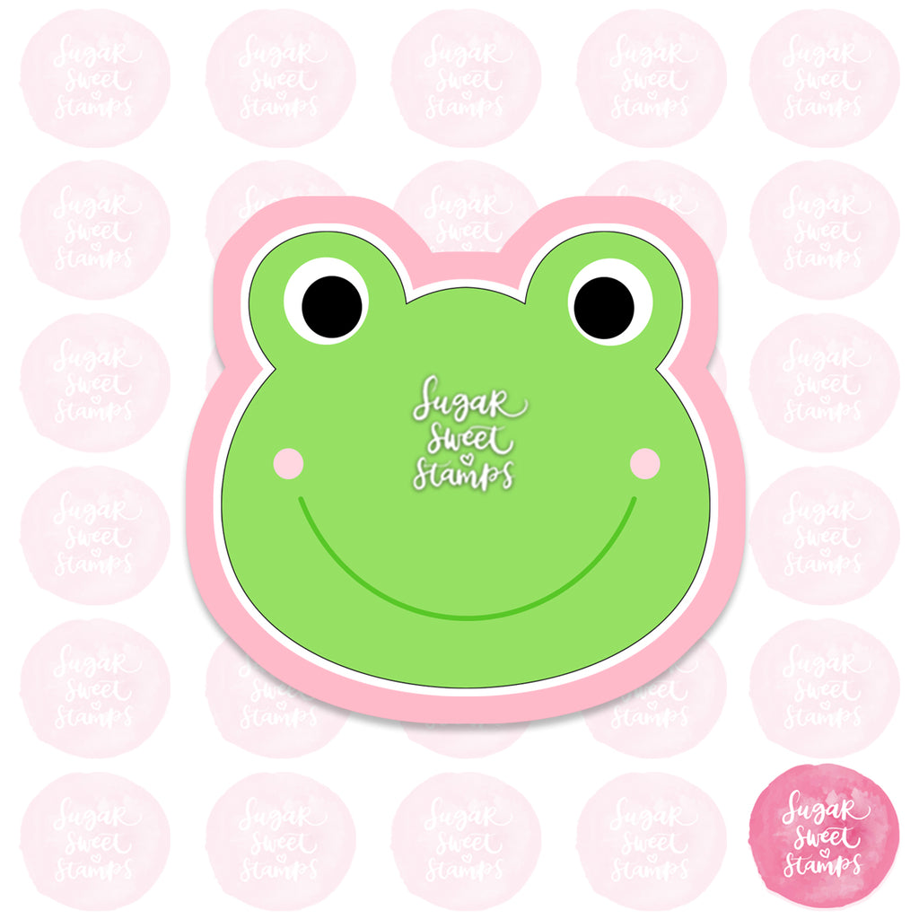 cute frog animal custom 3d printed cookie cutter
