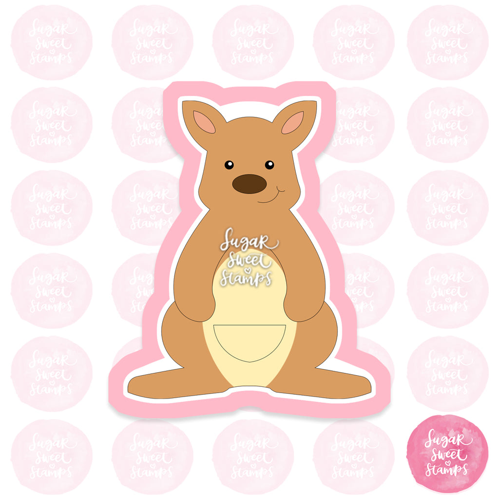 kangaroo australia animal custom 3d printed cookie cutters