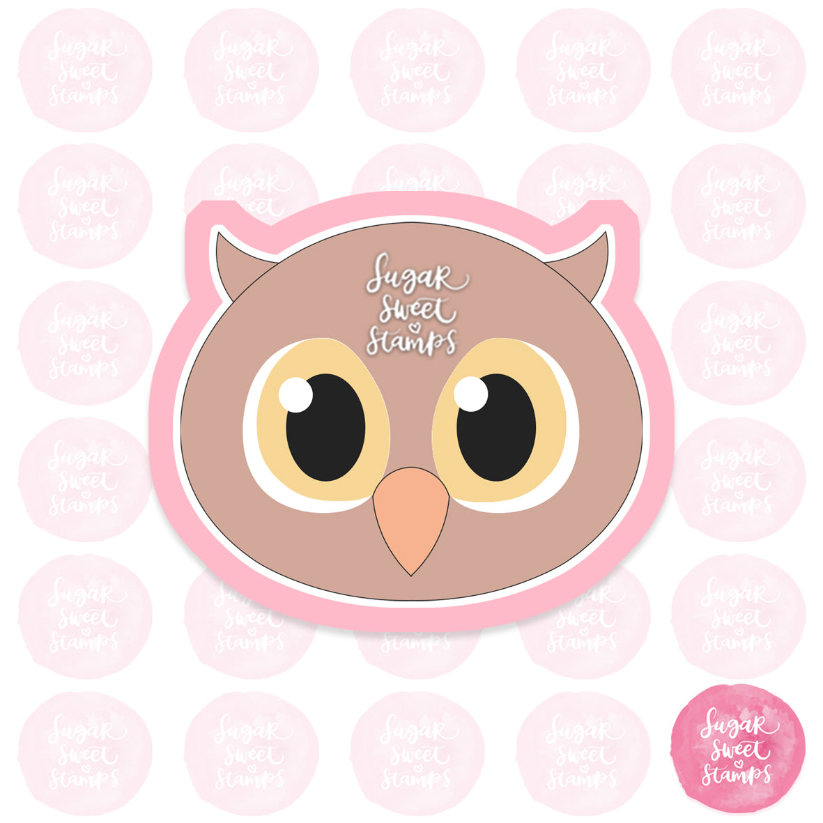 cute owl head animal custom cookie cutter
