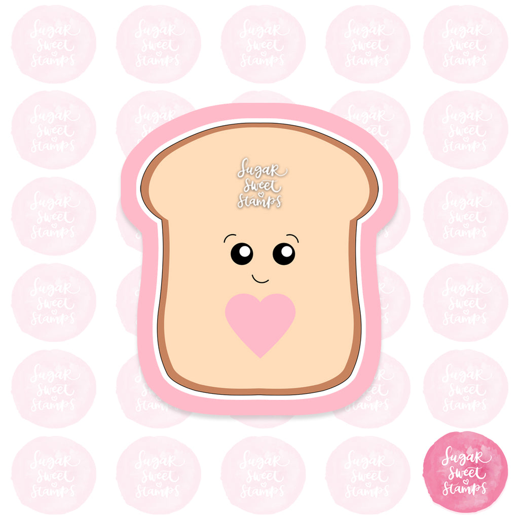 cute toast bread food custom 3d printed cookie cutters
