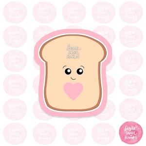 cute toast bread food custom 3d printed cookie cutters