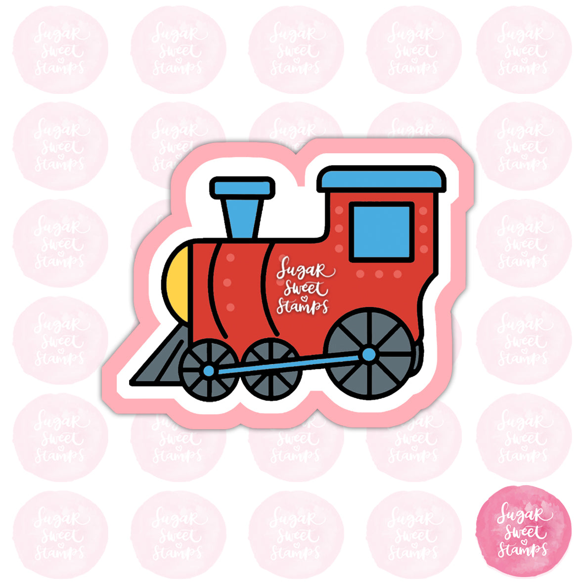 cute toy train custom cookie cutter