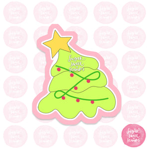 Cute christmas tree cookie custom cookie cutter