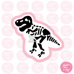 prehistoric dinosaur bones skeleton animal custom cookie cutter