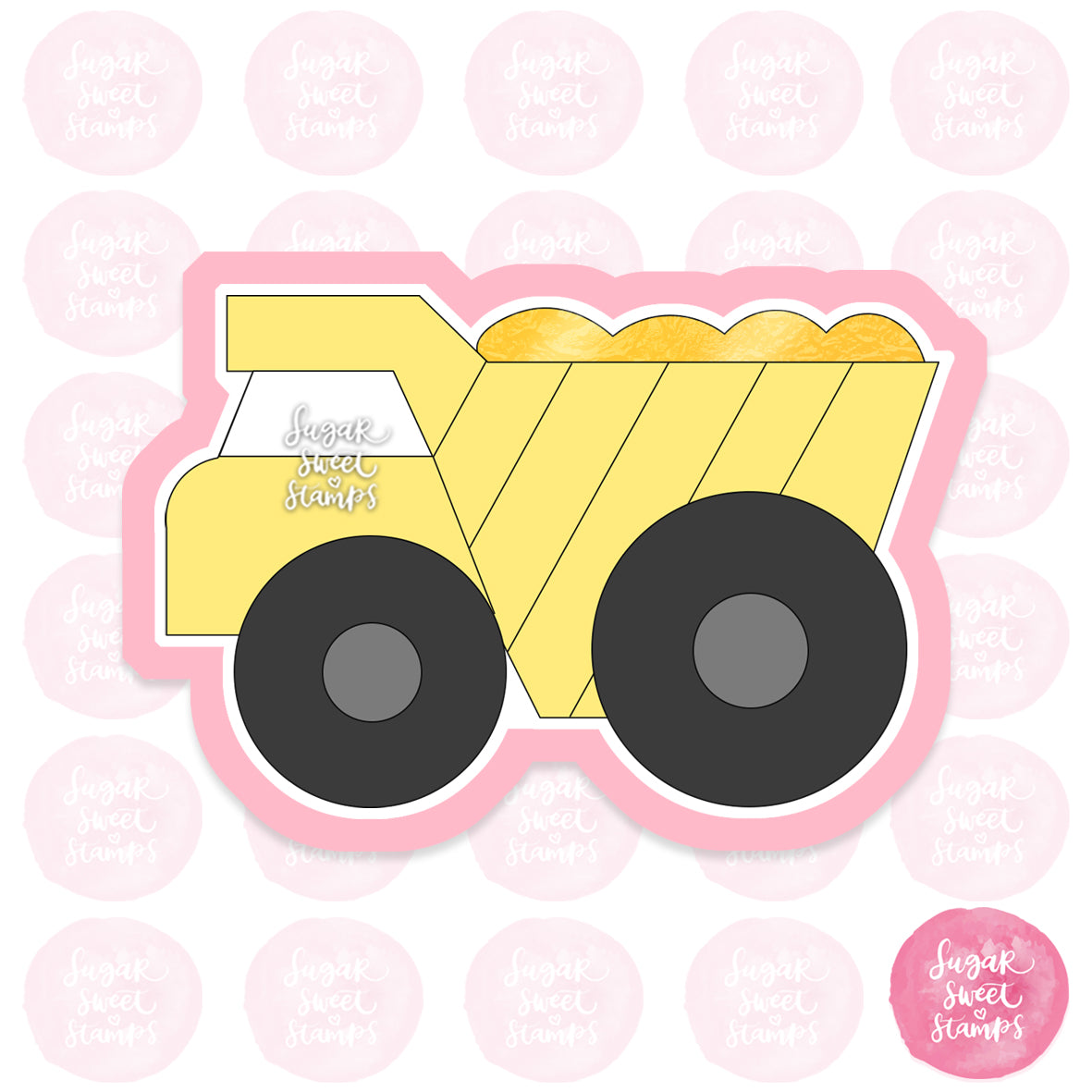 dump truck construction vehicle custom 3d printed cookie cutter