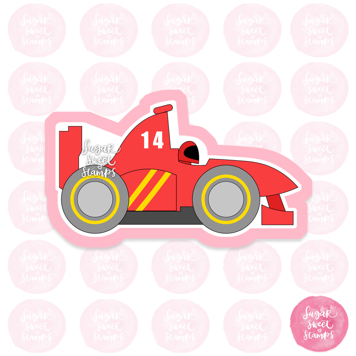 Sugar Sweet Stamps Vehicle Cookie Cutters F1 Race Car