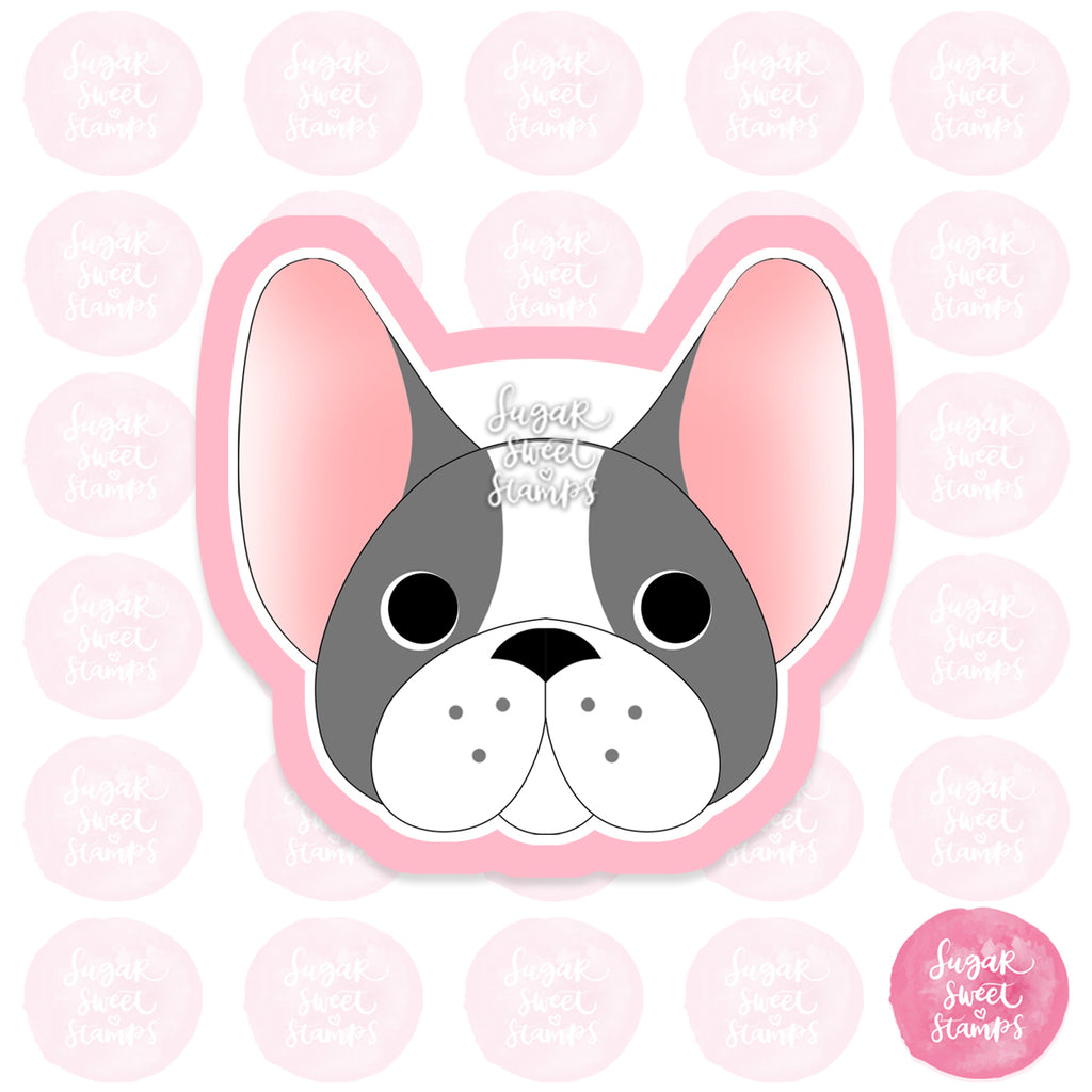 frenchie french bulldog custom 3d printed cookie cutter