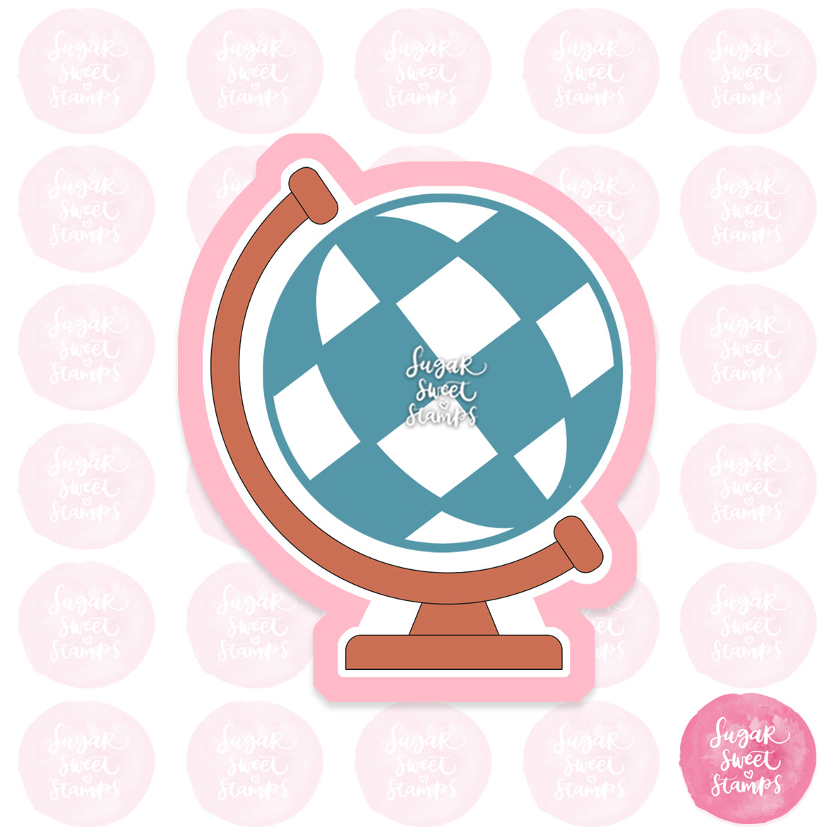 globe planet custom 3d printed cookie cutter
