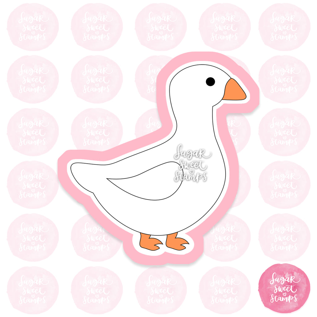cute bird goose custom cookie cutter