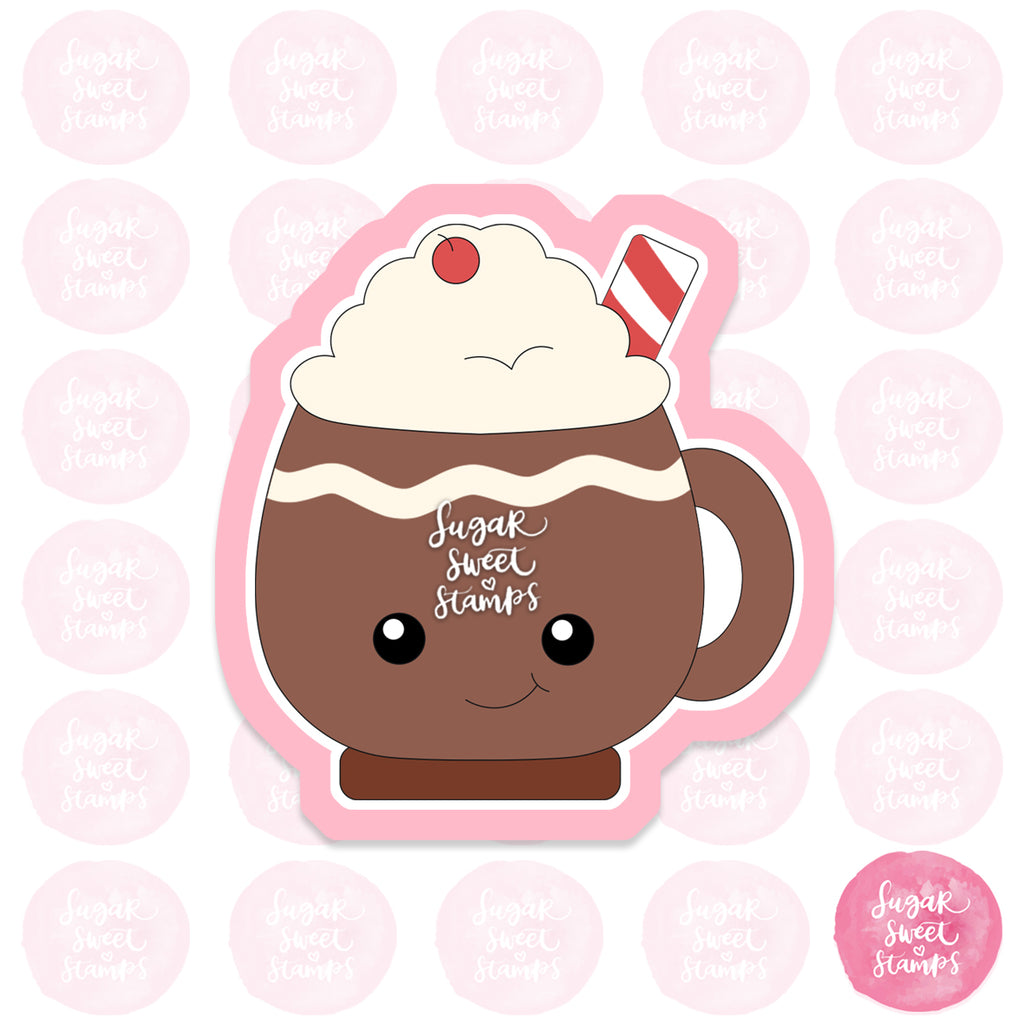 cute xmas christmas hot chocolate custom cookie cutters