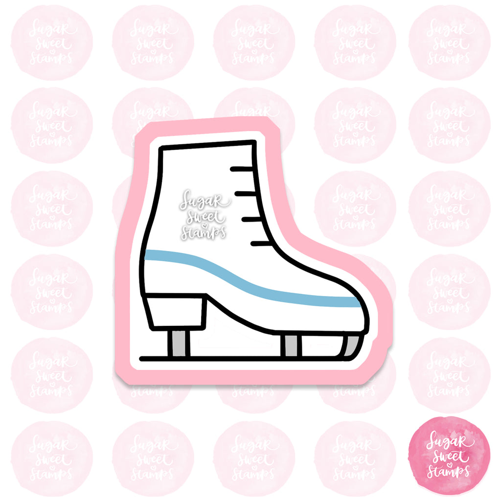 ice skating winter sports custom 3d printed cookie cutter