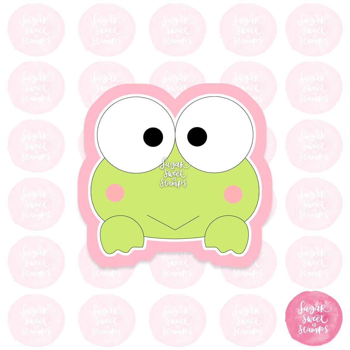 cute keroppi sanrio frog custom cookie cutter