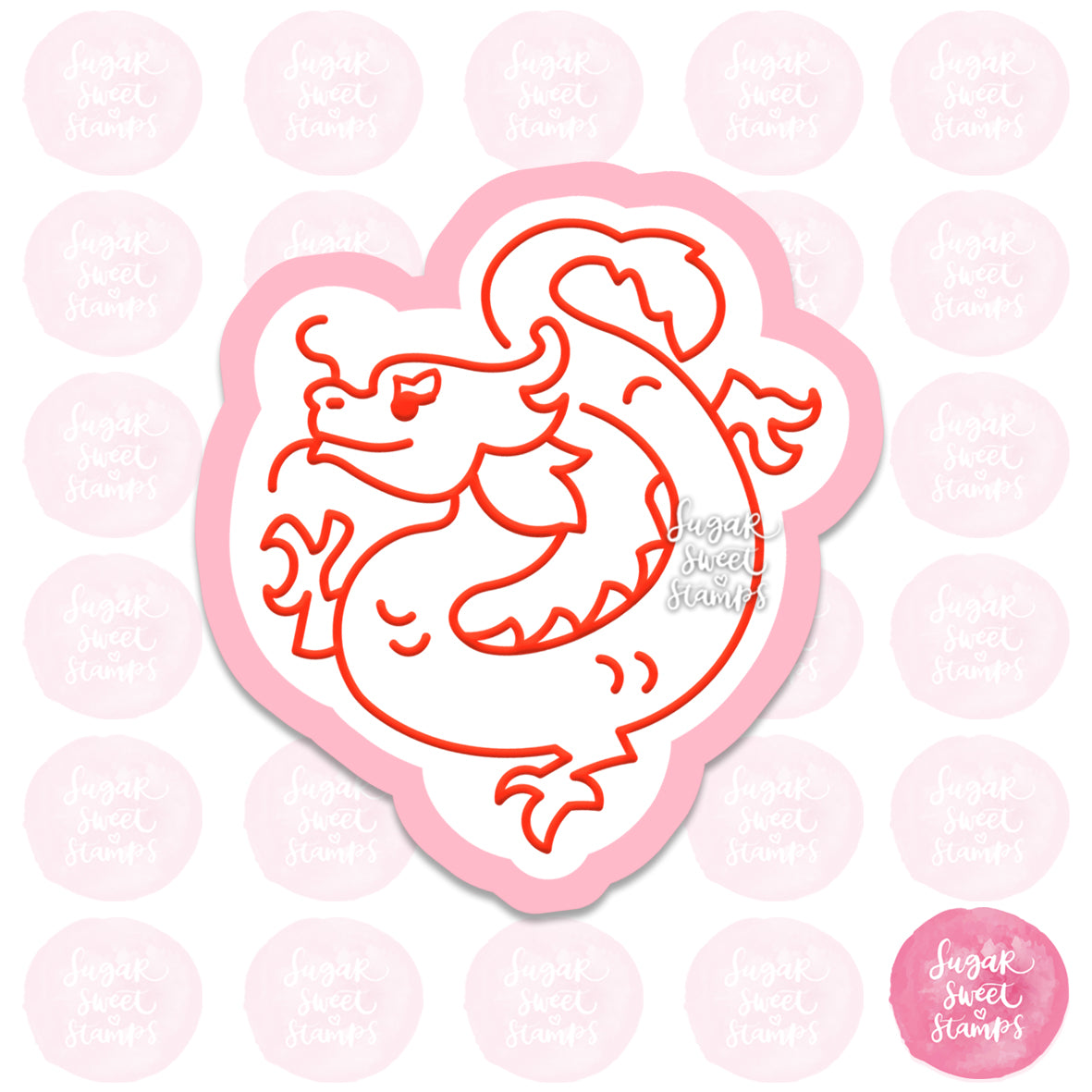 lunar new year dragon custom cookie cutters