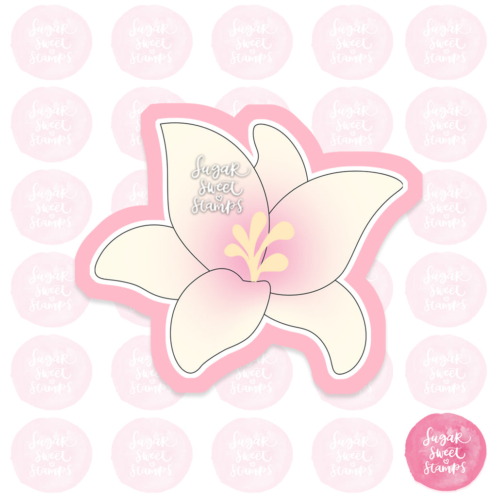 floral lily flower nature custom cookie cutters