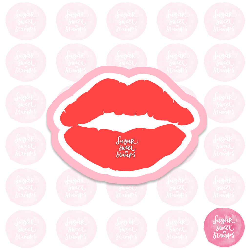 lipstick mark stamp custom cookie cutter