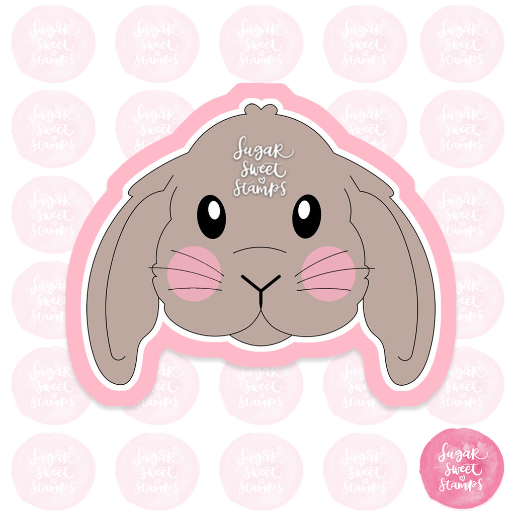 animal lop rabbit bunny easter custom cookie cutters