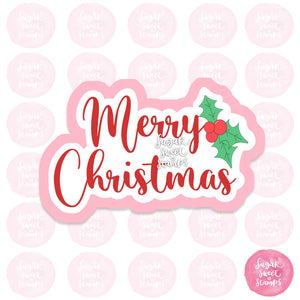 merry christmas wording letters custom cookie cutters