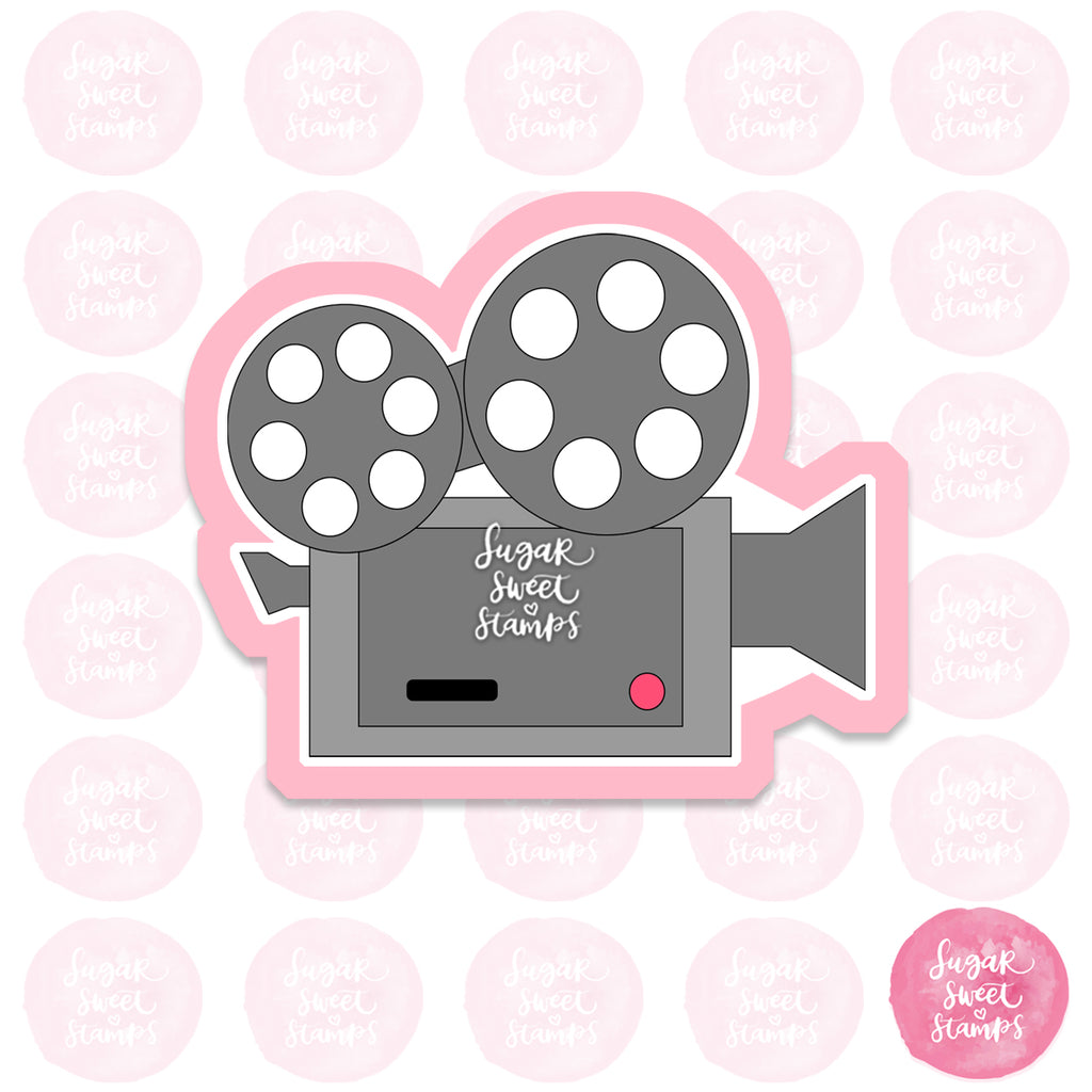 movie film camera custom 3d printed cookie cutter