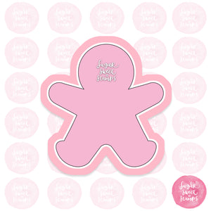 chubby person cut out custmo cookie cutter