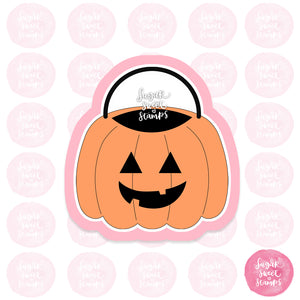 Pumpkin basket custom halloween cookie cutters