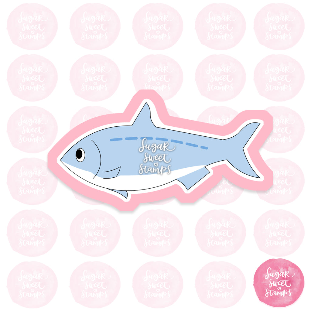 sardine animal fish custom cookie cutters
