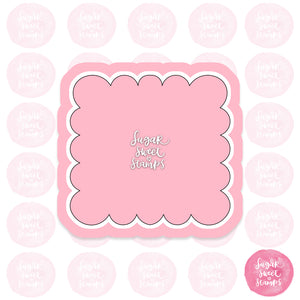 Scallop Edge Plaque custom cookie cutters 
