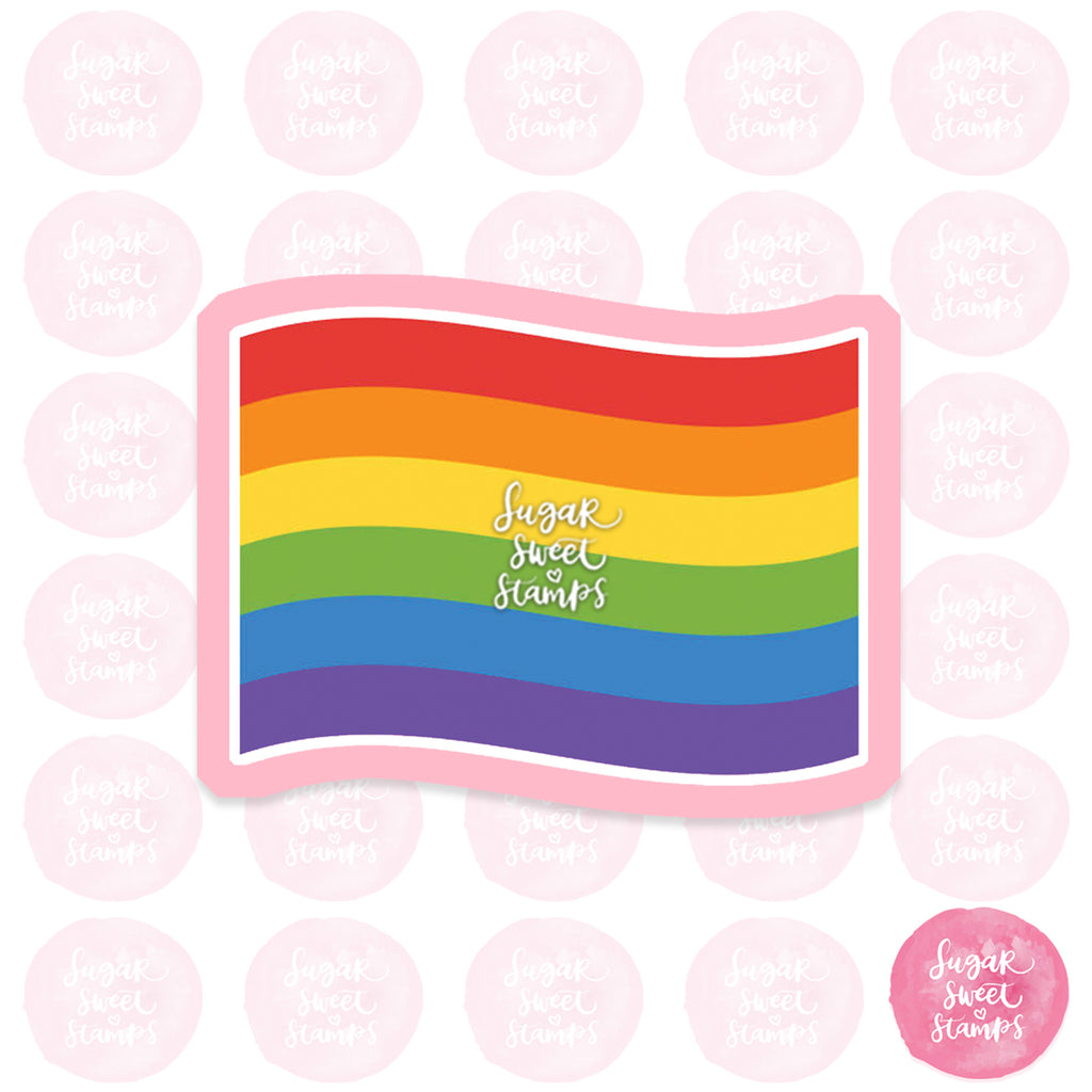 pride flag simple custom cookie cutter