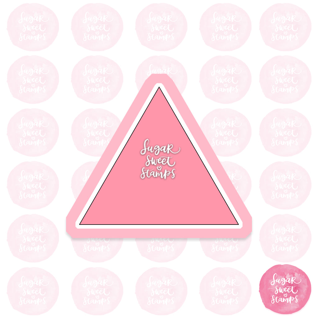 simple triangle shape custom cokie cutters