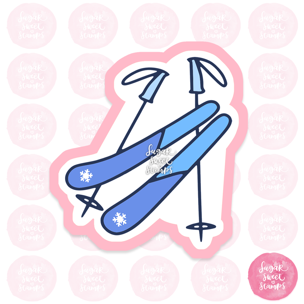 sports skii gear custom cookie cutter