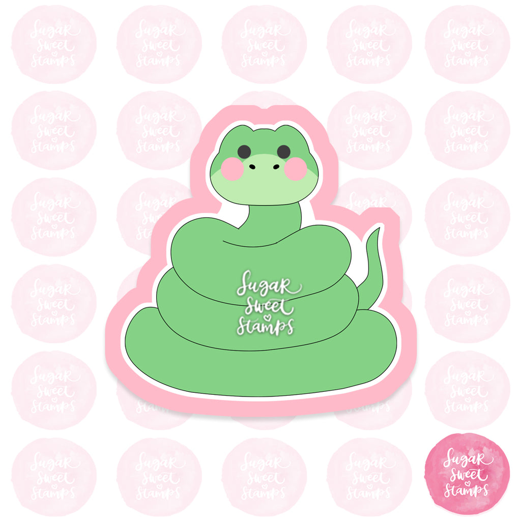 animal snake reptile custom cookie cutter