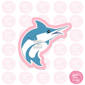 animal ocean swordfish custom cookie cutter