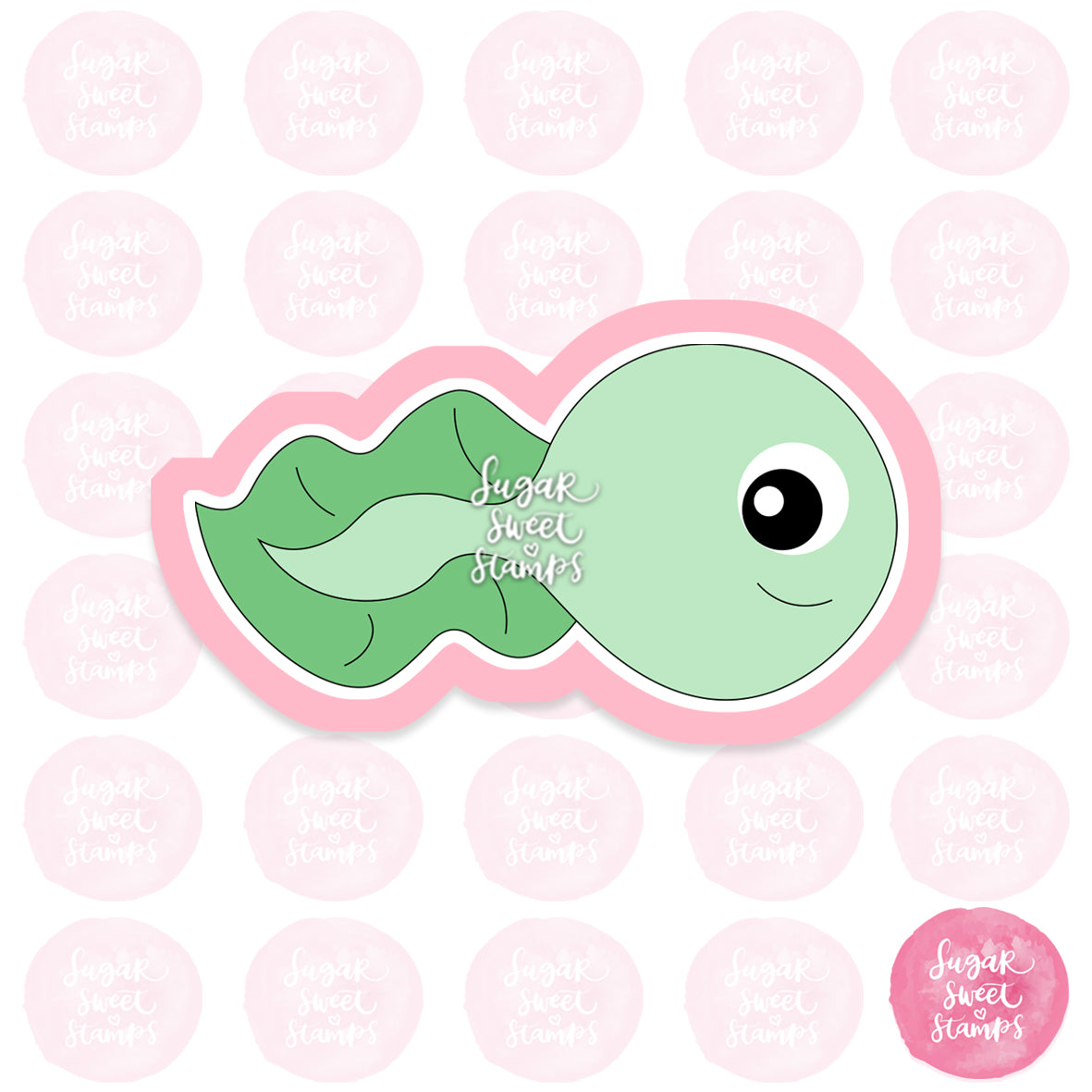 cute animal frog tadpole custom cookie cutter