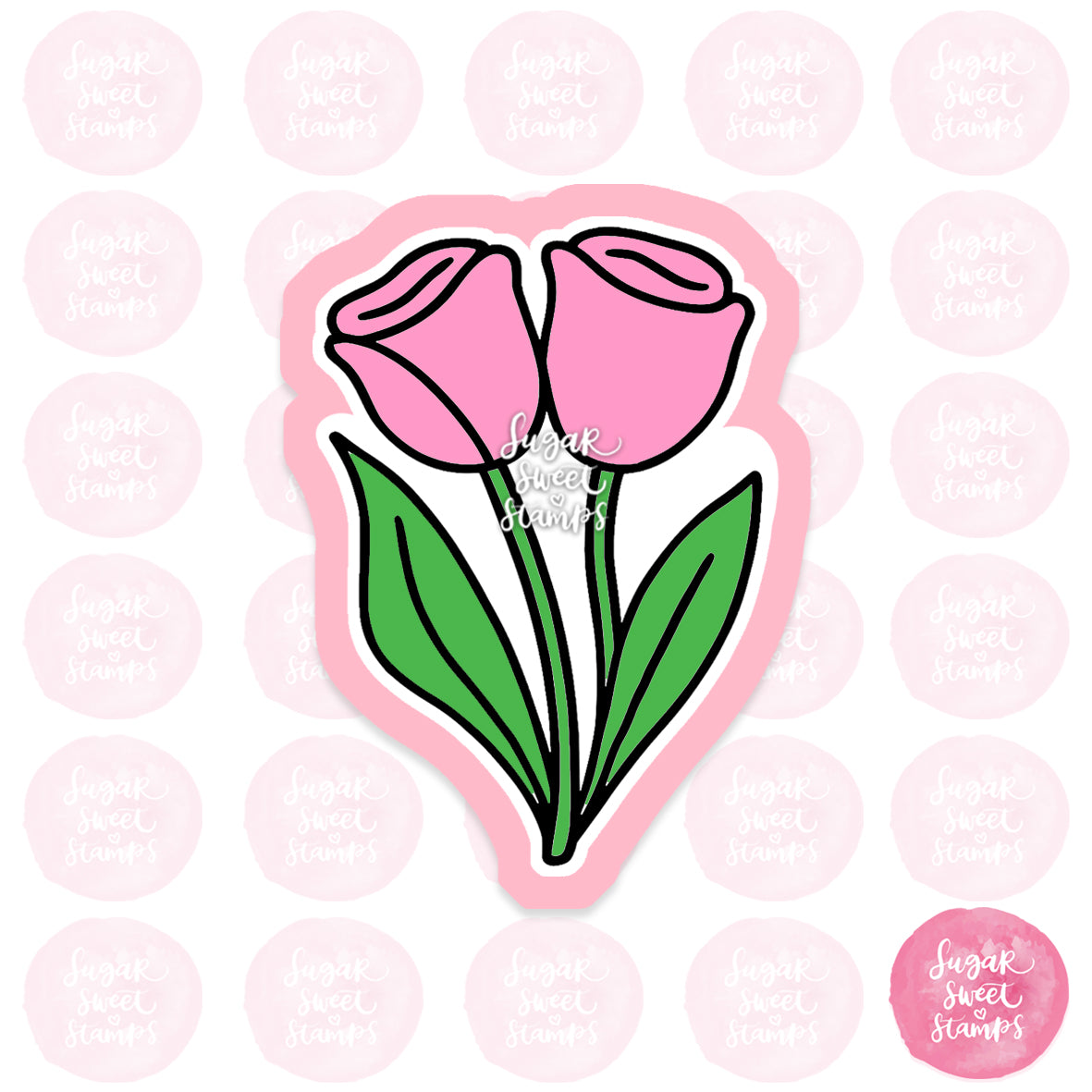 Two Roses Cookie Cutter