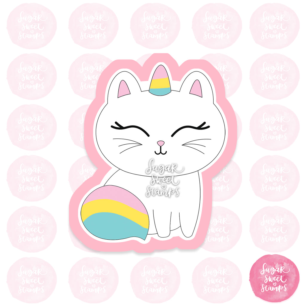 unicorn cat magical fantasy princess party custom cookie cutter