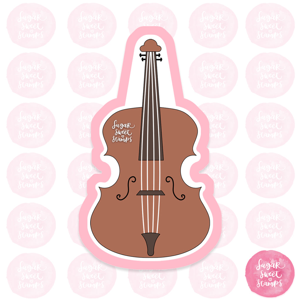 violin music instrument custom cookie cutter