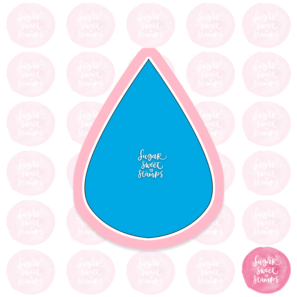 water droplet shape custom cookie cutter