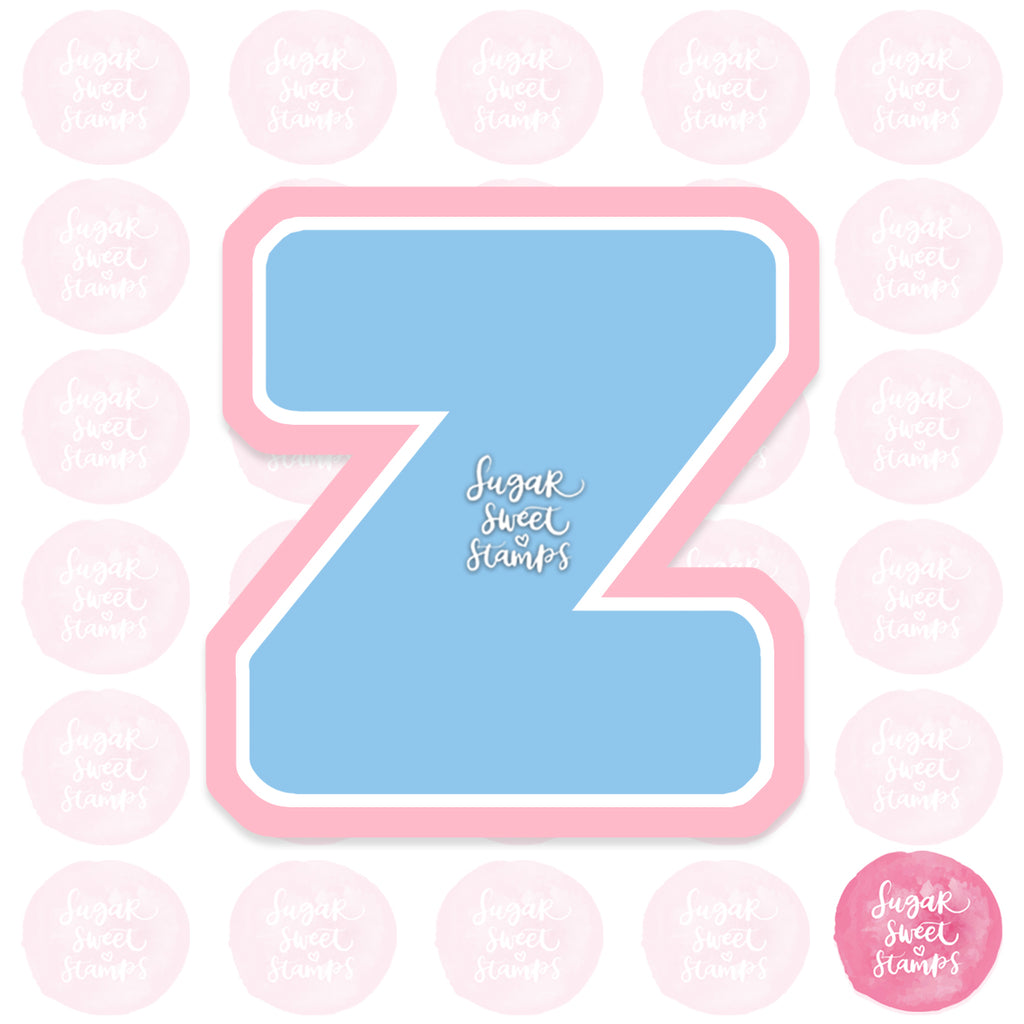 z alphabet letter cookie cutter