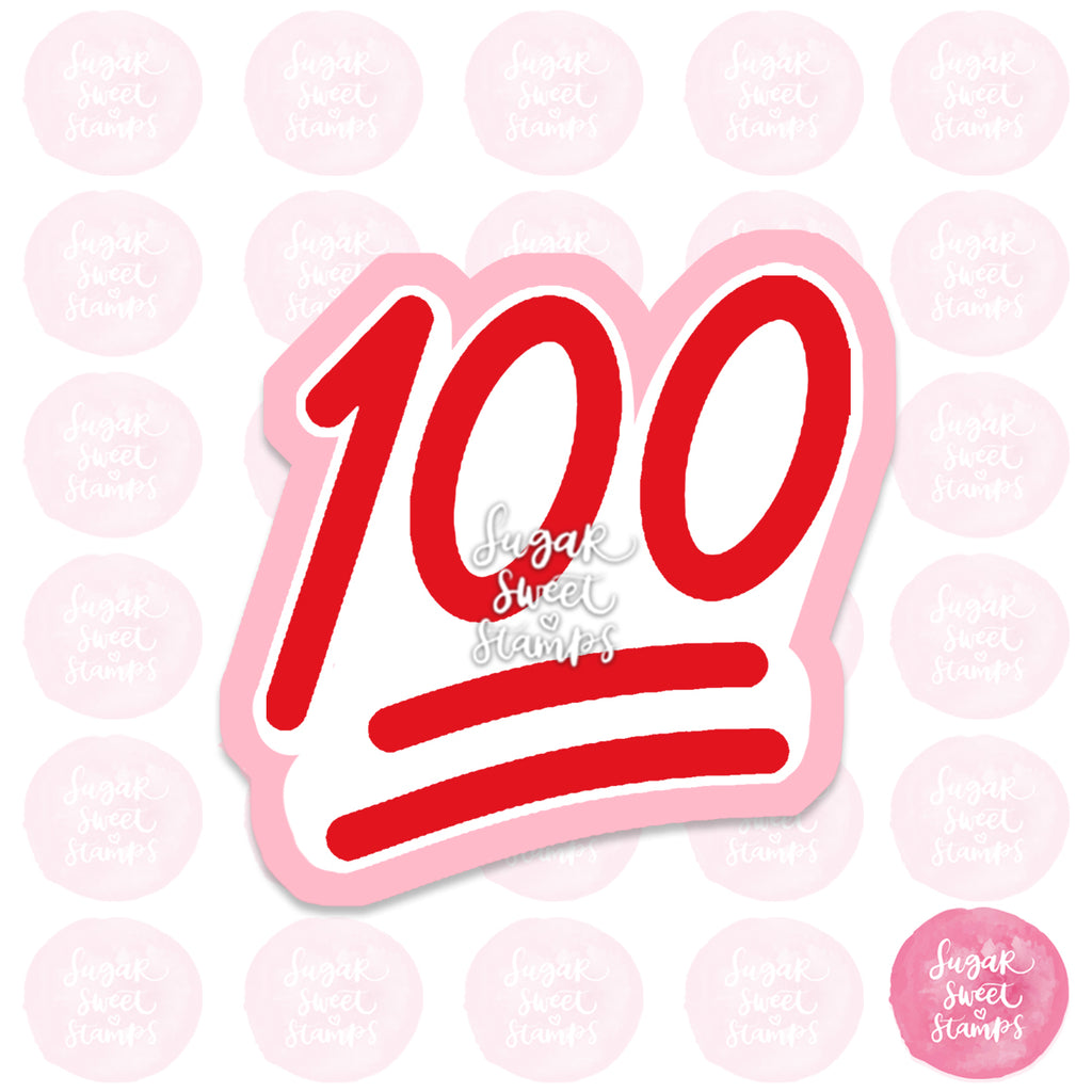 100 emoji lit awesome 100 percent custom 3d printed cookie cutter
