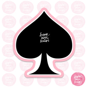 ace of spades gambling card game poker blackjack joker custom 3d printed cookie cutter